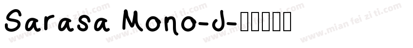 Sarasa Mono-J字体转换